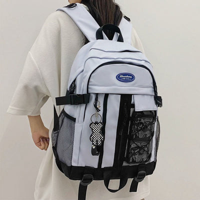 Solid Color Backpack for Teen School College Travel Daypack School Bag Bookbag
