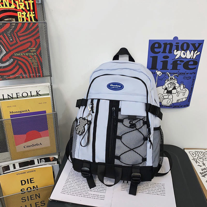 Solid Color Backpack for Teen School College Travel Daypack School Bag Bookbag