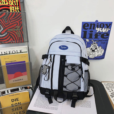 Solid Color Backpack for Teen School College Travel Daypack School Bag Bookbag