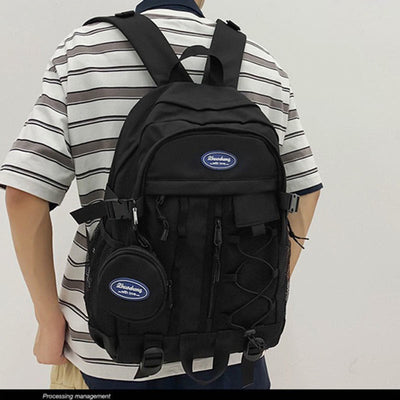 Solid Color Backpack for Teen School College Travel Daypack School Bag Bookbag