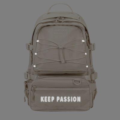 KEEP PASSION School Backpack for Teen College with Detachable Waist Pack