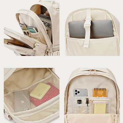 KEEP PASSION School Backpack for Teen College with Detachable Waist Pack