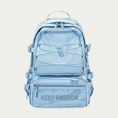 KEEP PASSION School Backpack for Teen College with Detachable Waist Pack