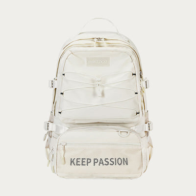 KEEP PASSION School Backpack for Teen College with Detachable Waist Pack