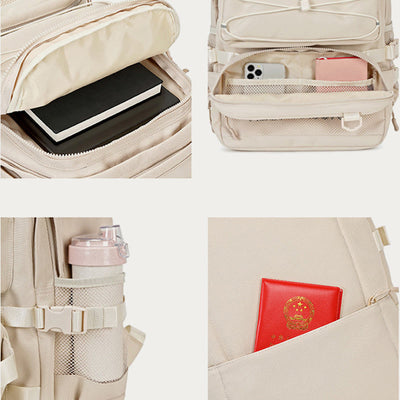KEEP PASSION School Backpack for Teen College with Detachable Waist Pack