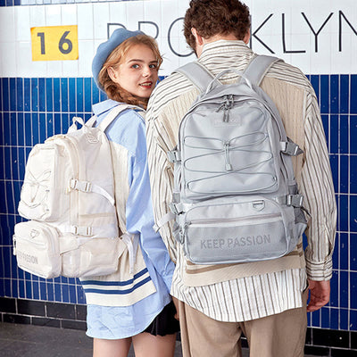 KEEP PASSION School Backpack for Teen College with Detachable Waist Pack
