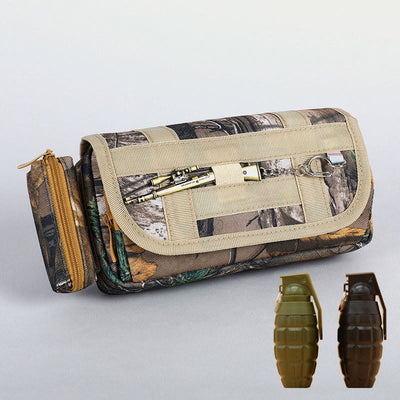 Tactical Large Capacity Pen Pouch Camo Zip Pen Organizer