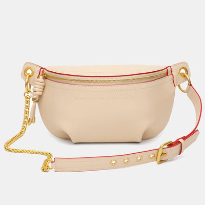 Genuine Leather Large Capacity Crossbody Bag Waist Bag