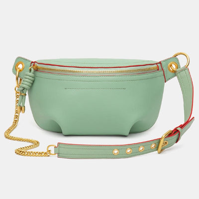 Genuine Leather Large Capacity Crossbody Bag Waist Bag
