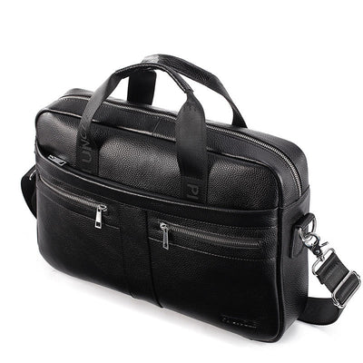 Genuine Leather Large Capacity Retro Briefcase