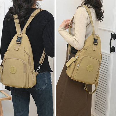 Women's Convertible Sling Backpack Lightweight Waterproof Shoulder Chest Daypack