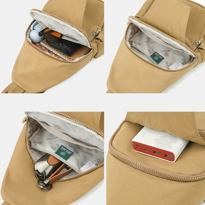 Women's Convertible Sling Backpack Lightweight Waterproof Shoulder Chest Daypack