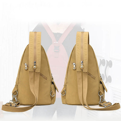 Women's Convertible Sling Backpack Lightweight Waterproof Shoulder Chest Daypack