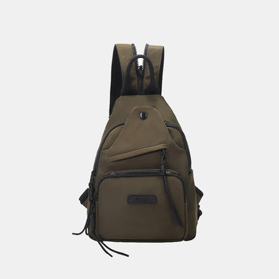 Casual Hiking Daypack Nylon Crossbody Bag Sling Backpack for Women