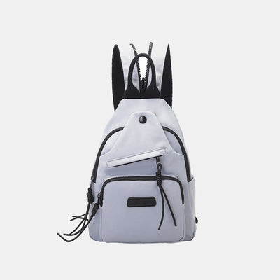 Casual Hiking Daypack Nylon Crossbody Bag Sling Backpack for Women