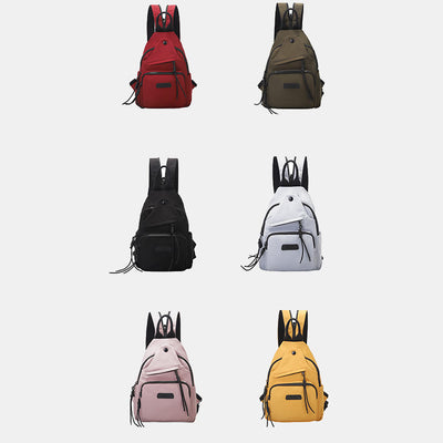 Casual Hiking Daypack Nylon Crossbody Bag Sling Backpack for Women