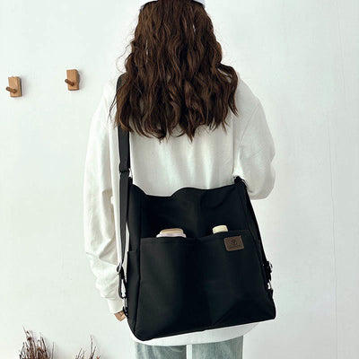 Lightweight Nylon Tote Convertible Backpack Purse Hobo Bag for Women - image 2