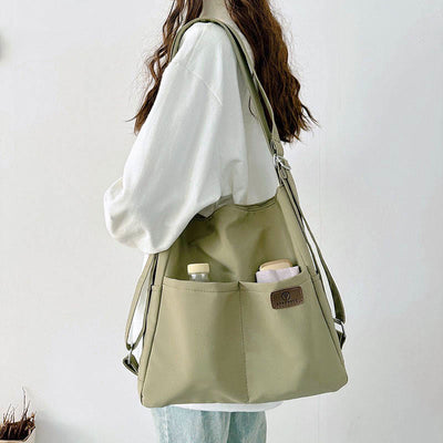 Lightweight Nylon Tote Convertible Backpack Purse Hobo Bag for Women - image 3