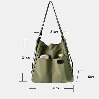Lightweight Nylon Tote Convertible Backpack Purse Hobo Bag for Women - image 12