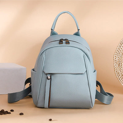 Soft Vegan Leather Backpack Small Fashion Backpack Purse for Women