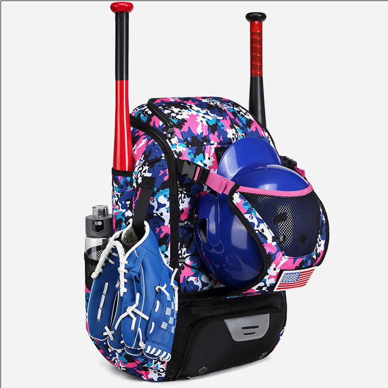 Baseball Backpack Equipment Bag Softball Bat Bag with Shoe Compartment