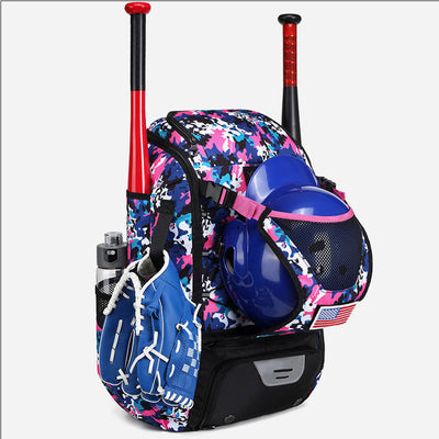 Baseball Backpack Equipment Bag Softball Bat Bag with Shoe Compartment