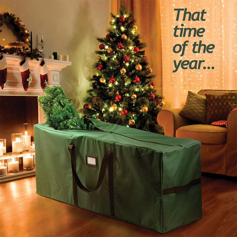 Large 7.5ft 9ft Christmas Tree Storage Bag with Reinforced Handle Dual Zipper
