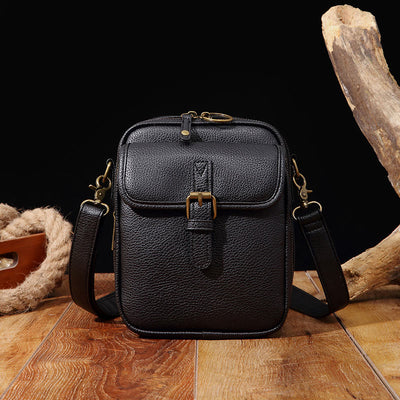 Small Trendy Crossbody Bag for Women Vegan Leather Multi-Pocket for Storage