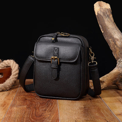 Small Trendy Crossbody Bag for Women Vegan Leather Multi-Pocket for Storage