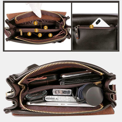 Multi-Pocket Large Capacity Classic Messenger Bag
