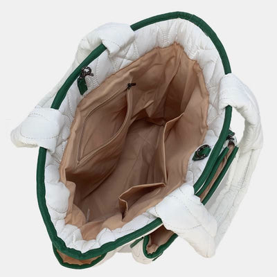 Quilted Tennis Racket Shoulder Bag Tote Convertible Backpack Pickleball Bag