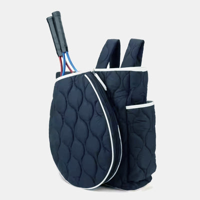 Quilted Tennis Racket Shoulder Bag Tote Convertible Backpack Pickleball Bag