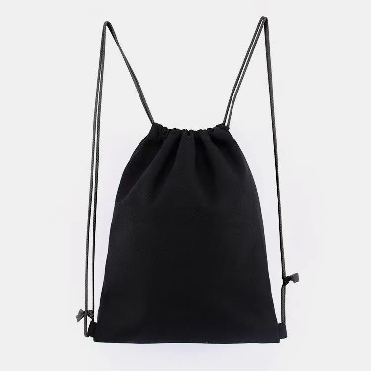 Custom Logo Drawstring Backpack 16 Colors Options Bulk Wholesale Canvas Bag