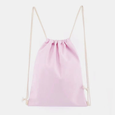 Custom Logo Drawstring Backpack 16 Colors Options Bulk Wholesale Canvas Bag