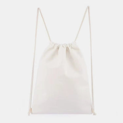 Custom Logo Drawstring Backpack 16 Colors Options Bulk Wholesale Canvas Bag