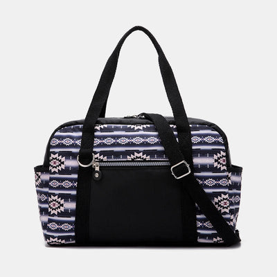 Large Capacity Tote Bag Retro Bohemian Print Crossbody Shoulder Purse