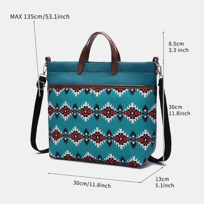 Unique Boho Style Tote Bag Waterproof Top-Handle Satchel Purse