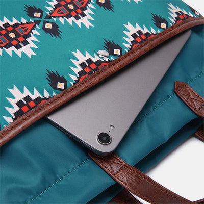 Unique Boho Style Tote Bag Waterproof Top-Handle Satchel Purse