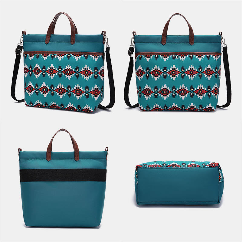 Unique Boho Style Tote Bag Waterproof Top-Handle Satchel Purse