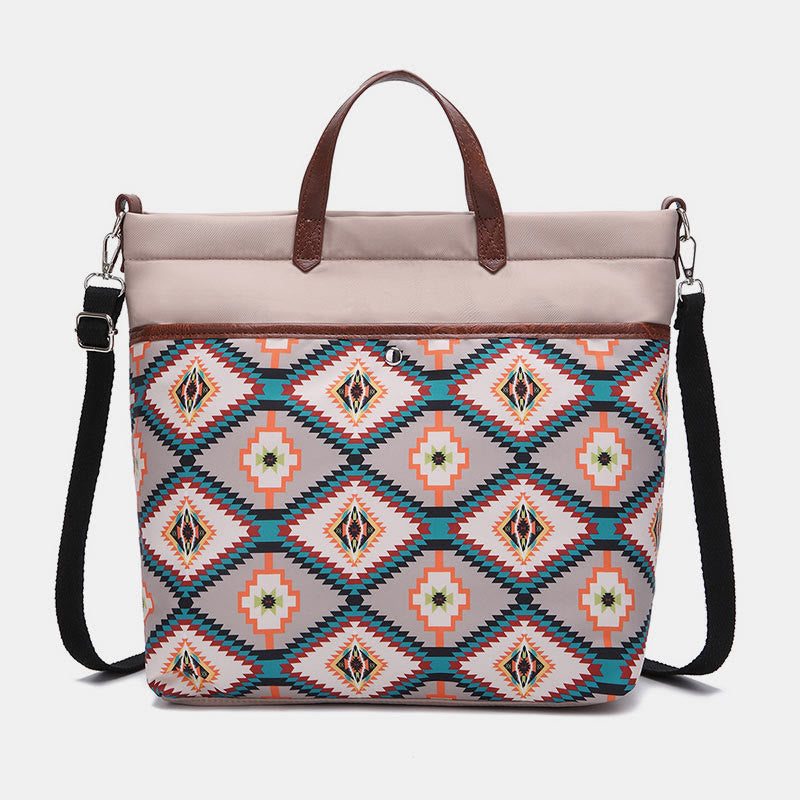 Unique Boho Style Tote Bag Waterproof Top-Handle Satchel Purse