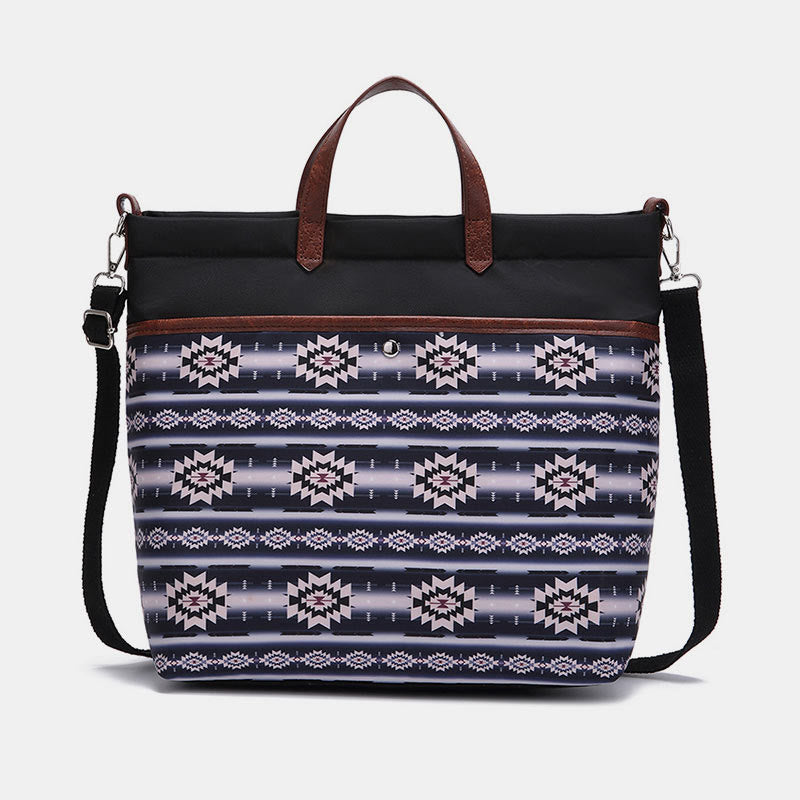 Unique Boho Style Tote Bag Waterproof Top-Handle Satchel Purse