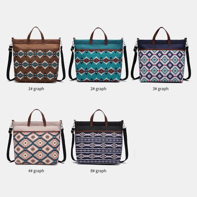 Unique Boho Style Tote Bag Waterproof Top-Handle Satchel Purse
