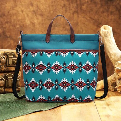 Unique Boho Style Tote Bag Waterproof Top-Handle Satchel Purse