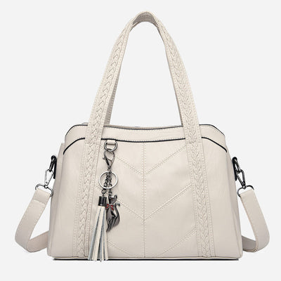 Top-Handle Bag For Women Tassel Large Capacity Crossbody Bag