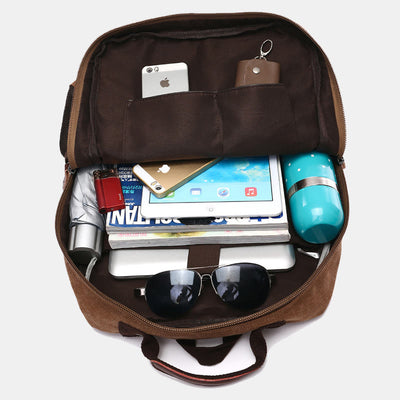 Retro Multi-Pocket Backpack School Bookbag Travel Daypack Laptop Bag