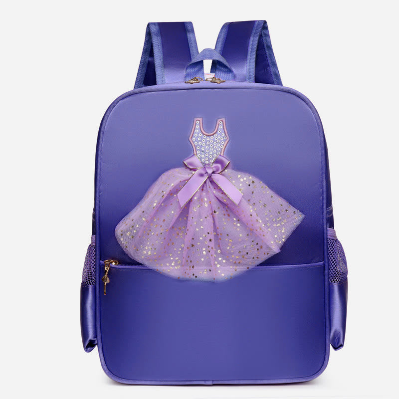 Girls Dance Backpack Ballerina Dress Decor Kids Dance Schoolbag