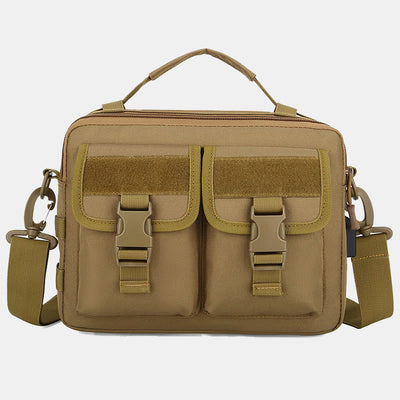 Multi-Pocket Tactical Outdoor Messenger Bag with USB Charging Port