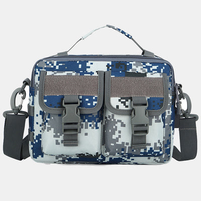 Multi-Pocket Tactical Outdoor Messenger Bag with USB Charging Port