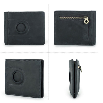 Multi Slot Leather Airtag Wallet