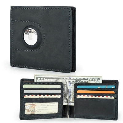 Multi Slot Leather Airtag Wallet